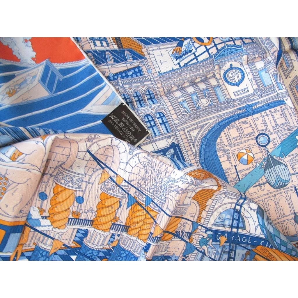 Hermes 2017 Grand Prix du Faubourg Twill 90cm by Ugo Gattoni - poupishop