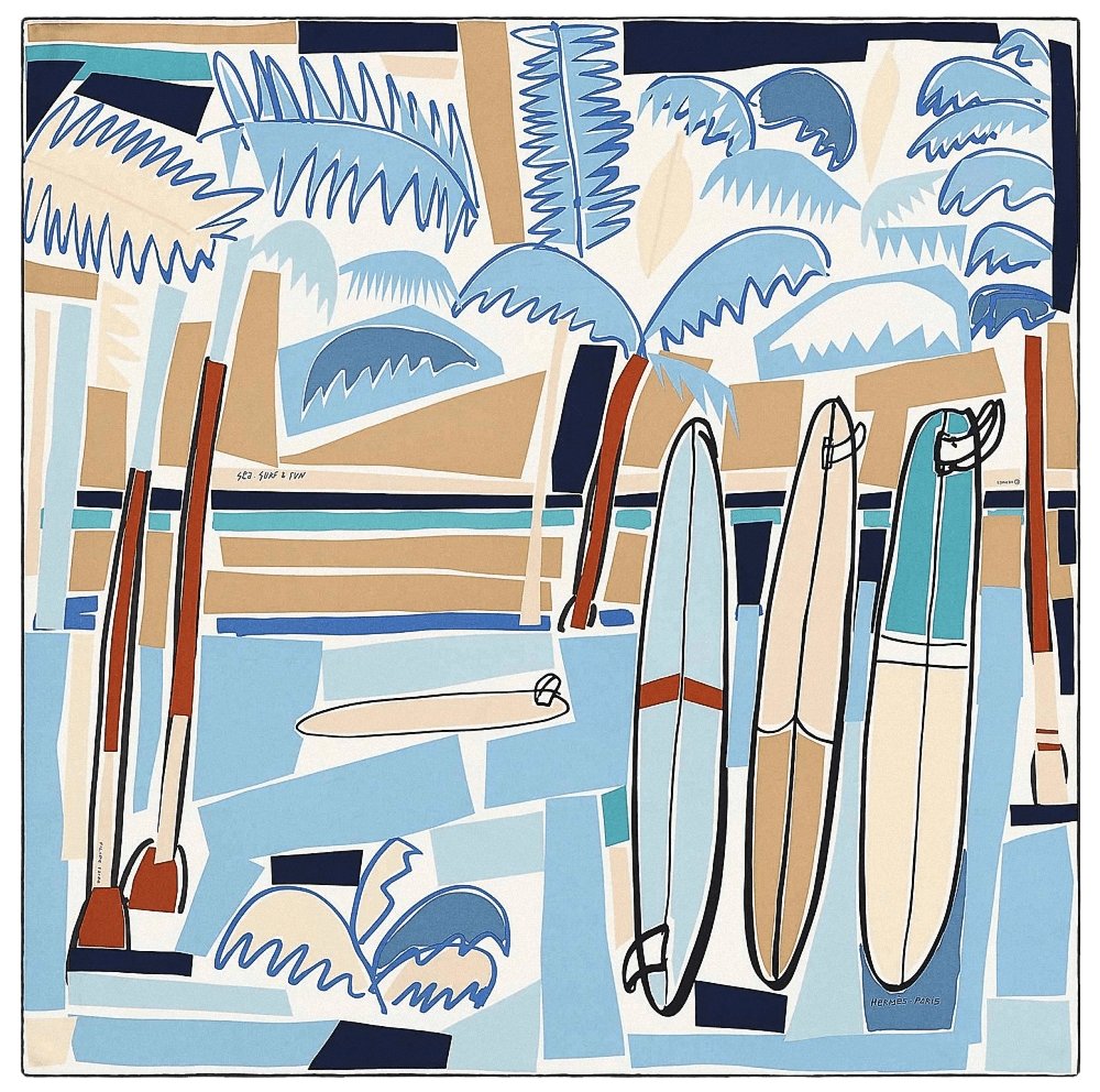 Hermes 2018 CW08 Anthracite Navy Jeans Sea Surf and Fun by Filipe