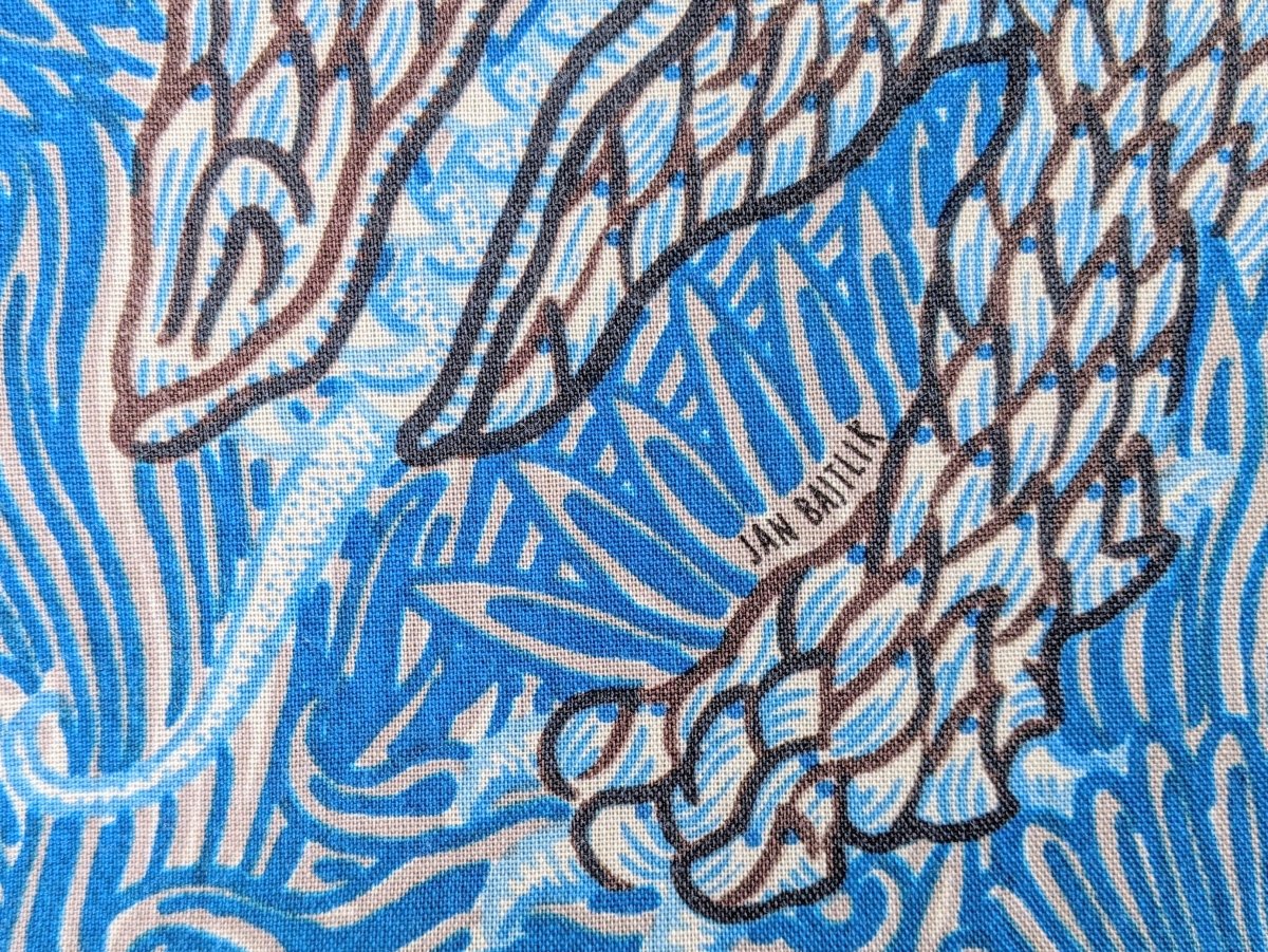 Hermes 2018 cw13 Bleu Azur/Ciel/Gris SWEET DREAMS Monsters by Jan Bajtlik 70% Wool/30% Silk Carre H 100 cm, BNWTIB! - poupishop