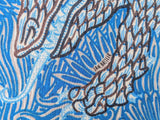 Hermes 2018 cw13 Bleu Azur/Ciel/Gris SWEET DREAMS Monsters by Jan Bajtlik 70% Wool/30% Silk Carre H 100 cm, BNWTIB! - poupishop