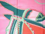 Hermes 2018 Pink Grey Green Robe du Soir Twill 90cm, NIB! - poupishop