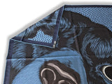 Hermes 2018 Prusse/Navy GRRRRR! by Alice Shirley 70% Cashmere/30% Silk Carre H 100 cm, BNEW!