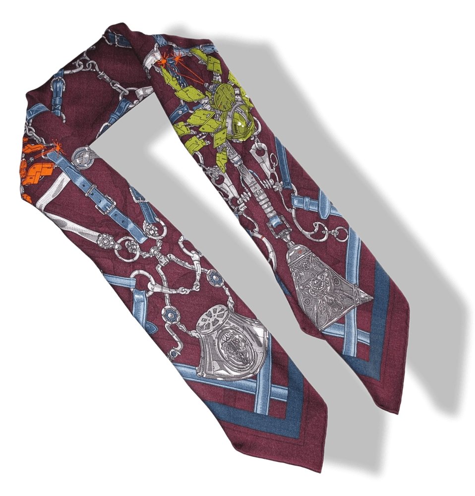 Hermes 2018 Wine Pilot Blue Flamboyant Web by Daiske Nomura Unisex Cashmere 100 cm, BNWT!