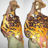 Hermes Yellow Jaguar Quetzal cashmere shawl