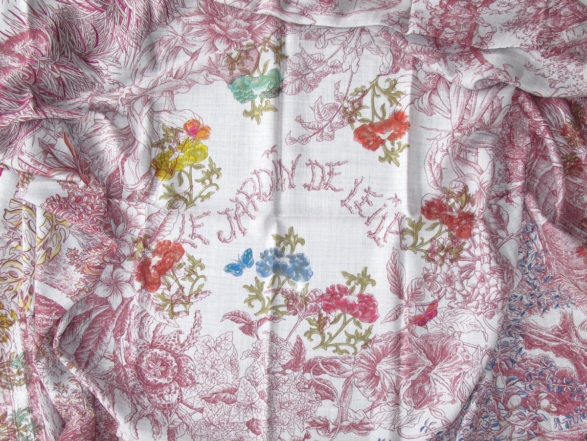 Hermes Le Jardin de Leila au Bloc Cashmere Shawl 140