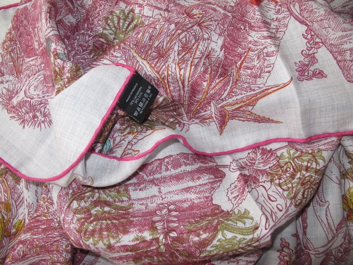 Hermes Le Jardin de Leila au Bloc Cashmere Shawl 140
