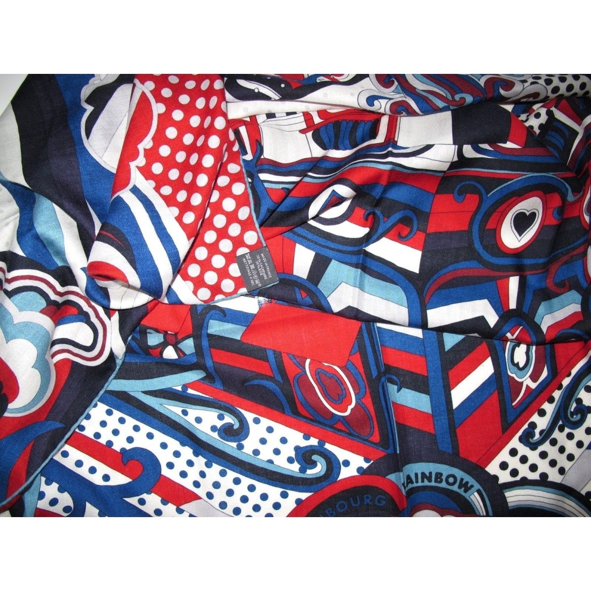 Hermes FAUBOURG RAINBOW by Rybaltchenko Cashmere Shawl 140