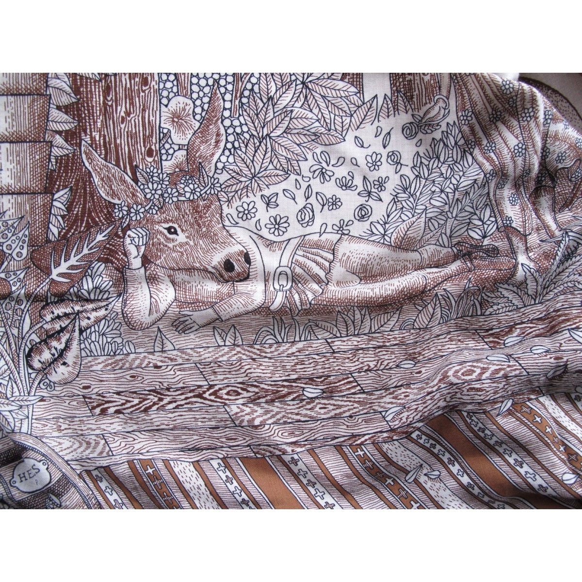 Hermes ACTE III, SCENE I, LA CLAIRIERE by Baribeaud Cashmere Shawl 140