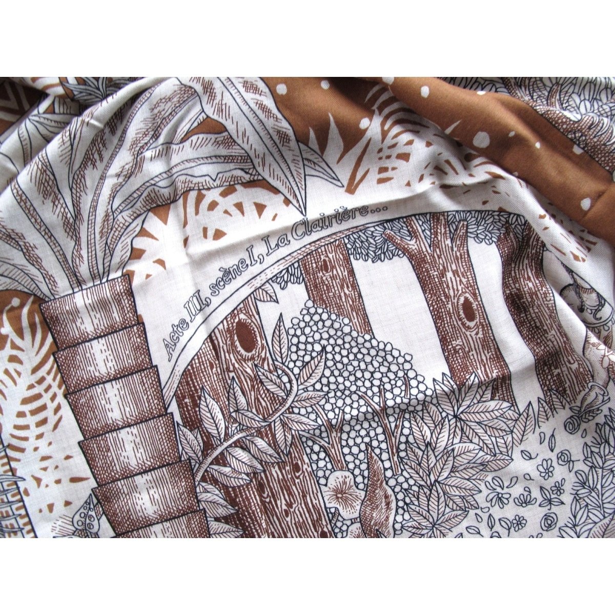 Hermes ACTE III, SCENE I, LA CLAIRIERE by Baribeaud Cashmere Shawl 140