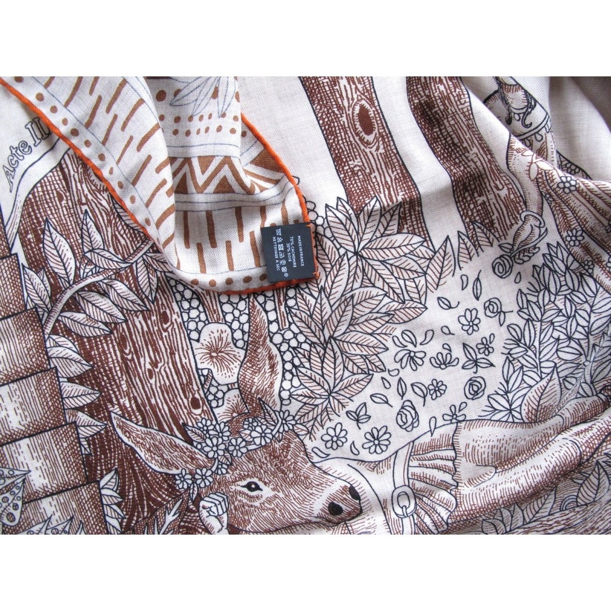 Hermes ACTE III, SCENE I, LA CLAIRIERE by Baribeaud Cashmere Shawl 140