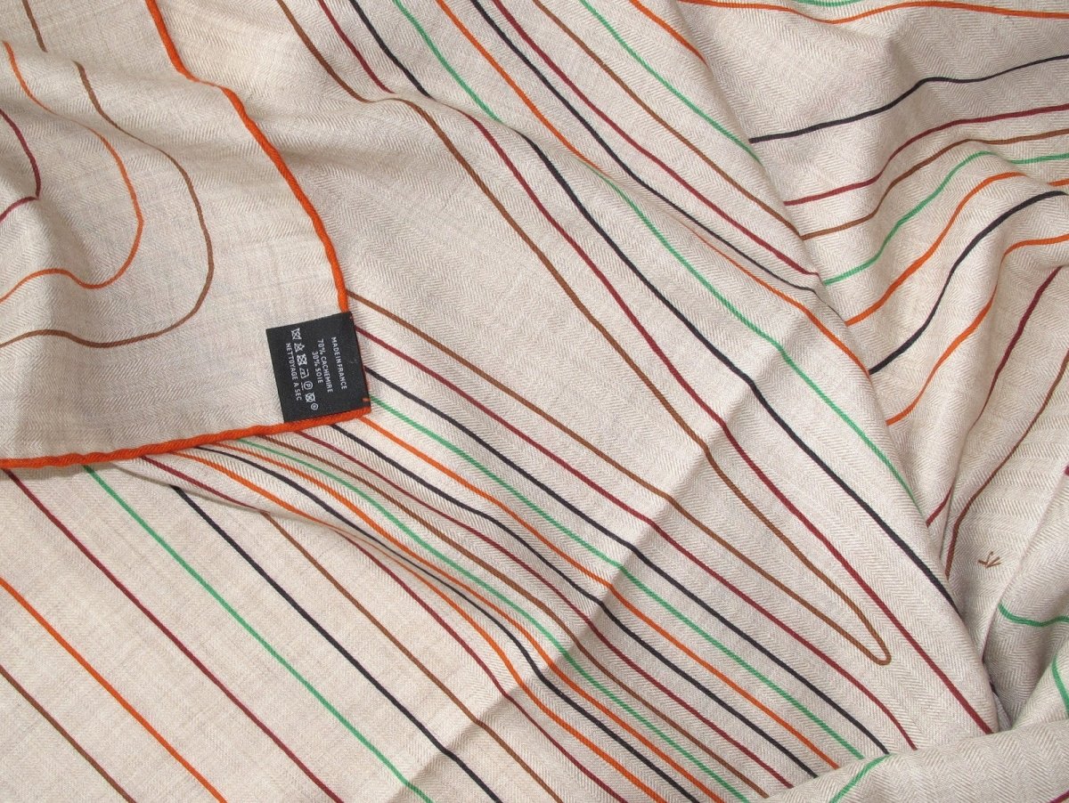 Hermes Pegase - Paysage Unisex Cashmere Shawl 140