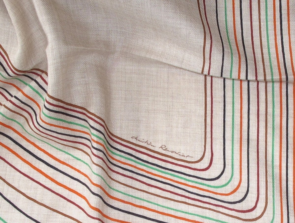 Hermes Pegase - Paysage Unisex Cashmere Shawl 140