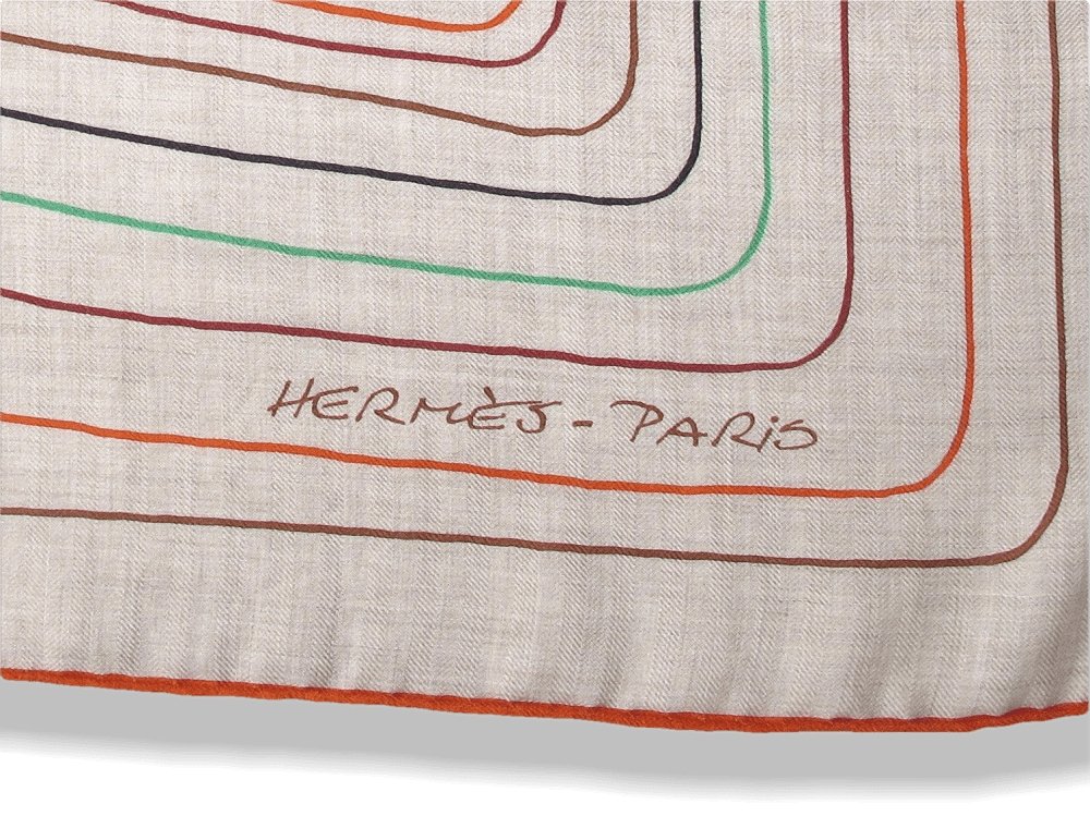 Hermes Pegase - Paysage Unisex Cashmere Shawl 140