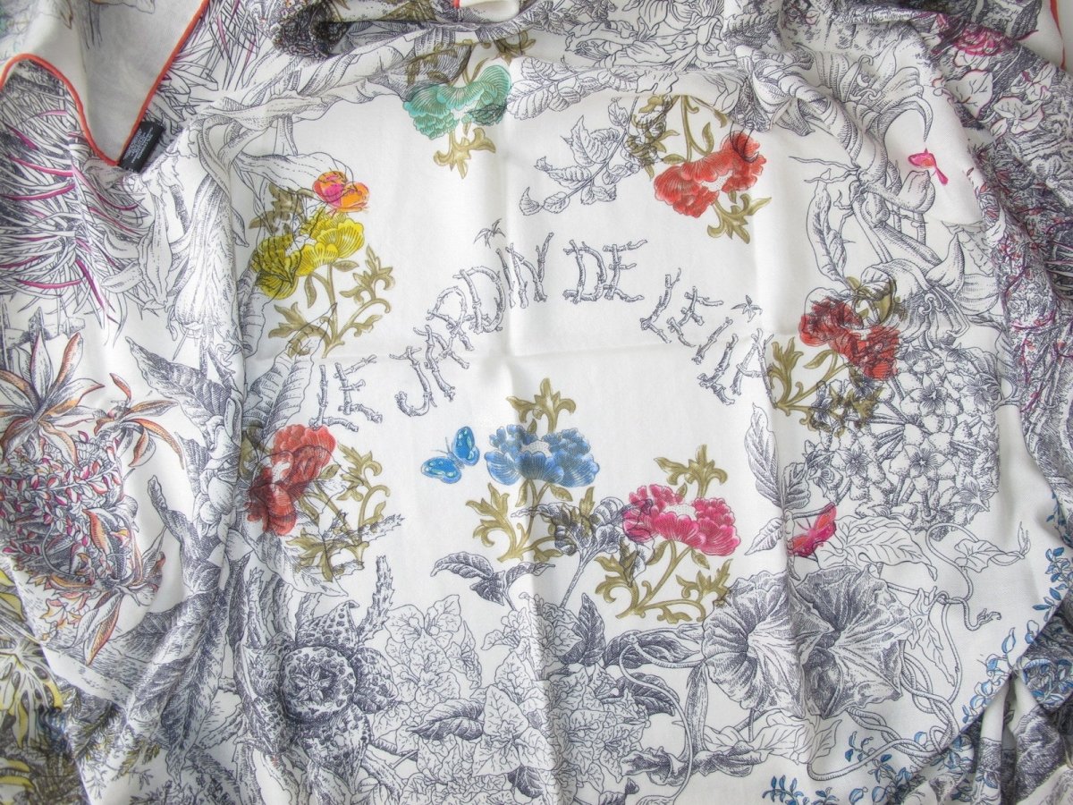 Hermes Le Jardin de Leila au Bloc Cashmere Shawl 140