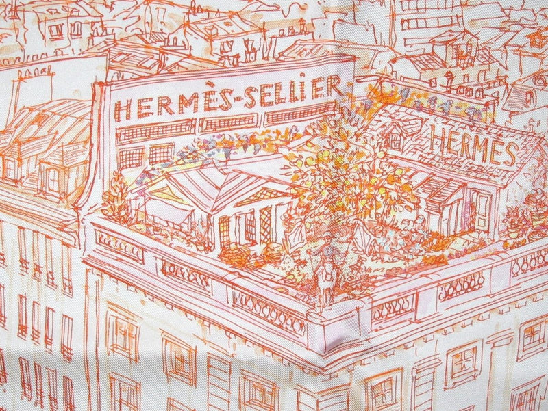 Hermes Un Jardin sur le Toit Gavroche Pochette Twill 42 cm