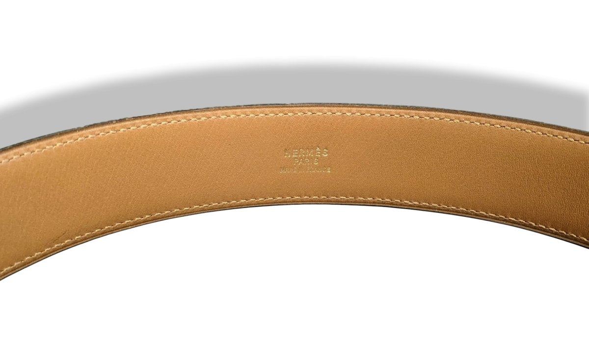 Hermes ﻿[202] Vintage 1960-70s ZEBRES - ZEBRAS Printed Belt with Mexican Boucle Sz 72, Box! - poupishop