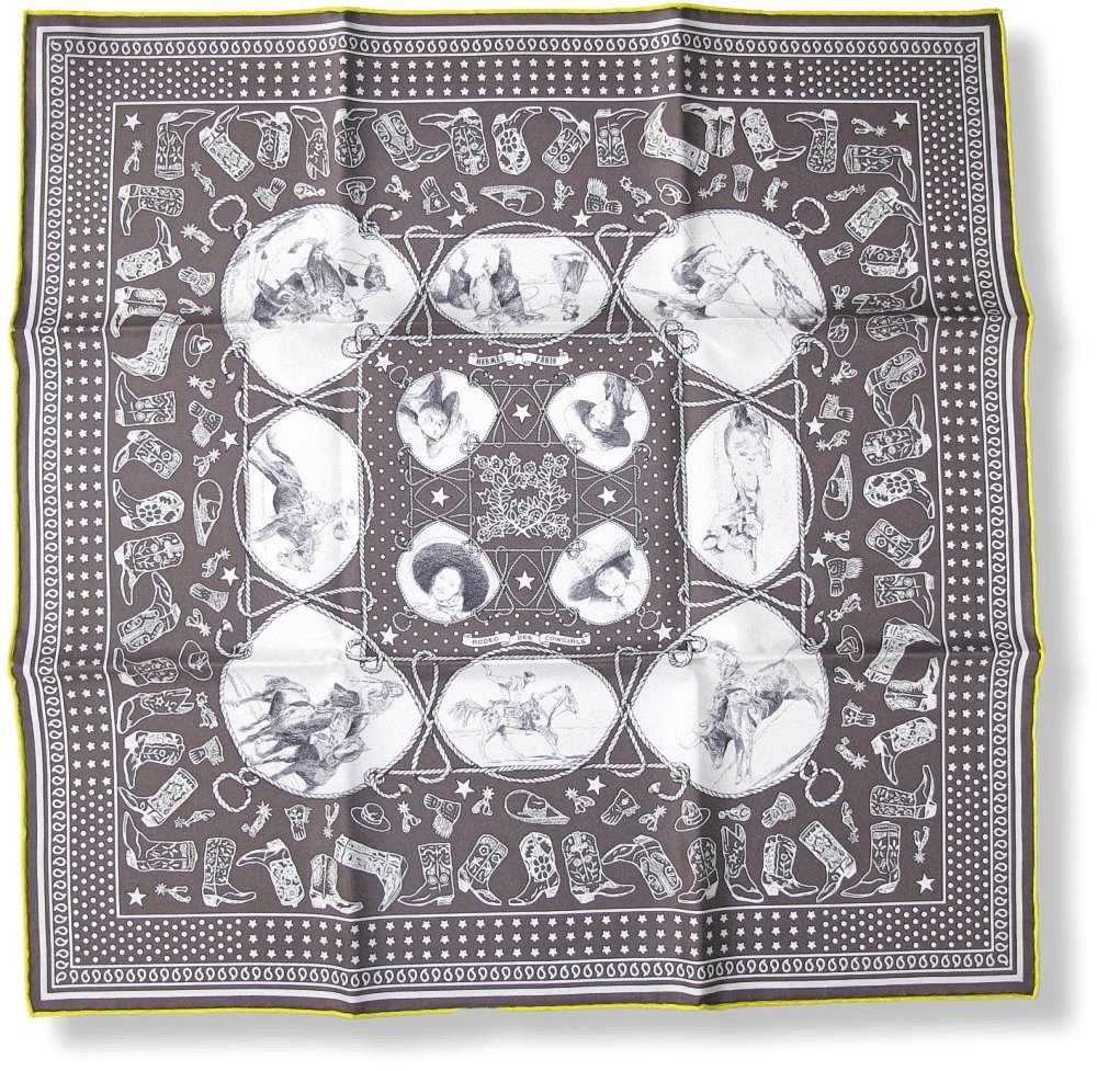 Hermes Rodeo des Cowgirls by Kermit OLiver Bandana 55