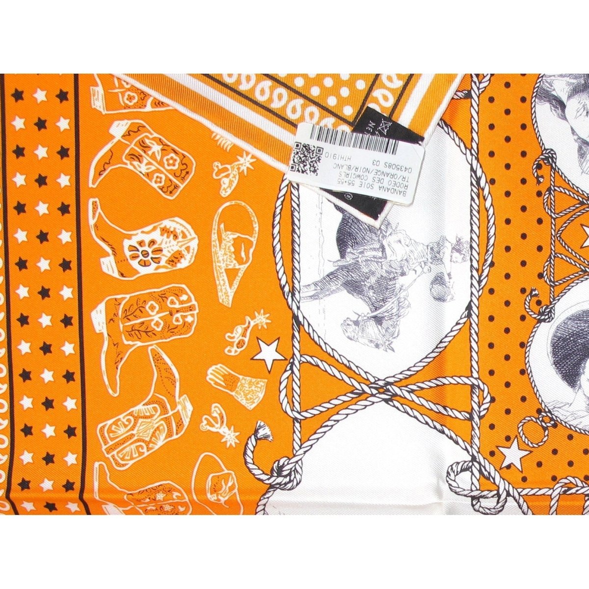 Hermes Rodeo des Cowgirls by Kermit Oliver Silk Bandana 55