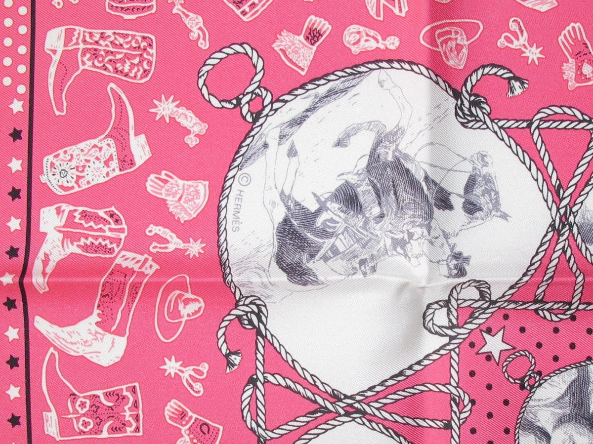 Hermes 2020 Pink Black White Rodeo des Cowgirls by Kermit Oliver