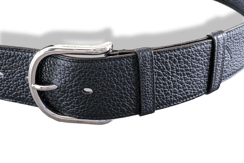 Hermes [22] Supple Vintage Black Togo Calfskin Complete Belt 50 MM Sz90cm, BNWIB! - poupishop