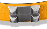 Hermes [23] 2012 Sun Epsom/Gold Box Calfskin COLLIER DE CHIEN Complete Belt GM Sz90cm, BNIB! - poupishop