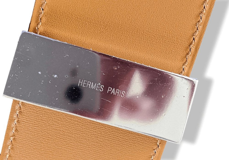 Hermes [24] 2013 Purple Epsom/Gold Box Calfskin COLLIER DE CHIEN Complete Belt GM Sz90cm, BNIB! - poupishop