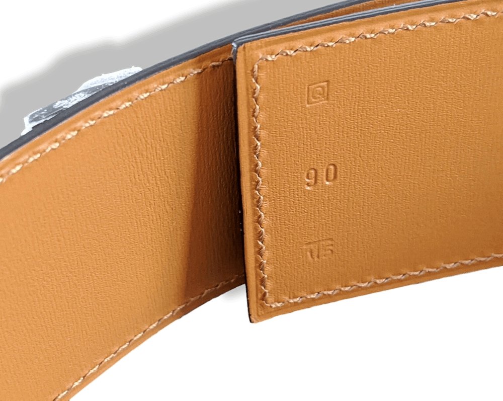 Hermes [24] 2013 Purple Epsom/Gold Box Calfskin COLLIER DE CHIEN Complete Belt GM Sz90cm, BNIB! - poupishop