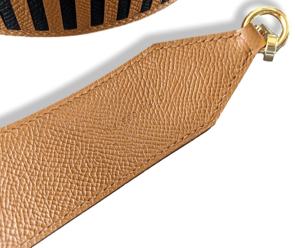 Hermes [29] Gold/Noir/Craie Epsom SANGLE TRESSAGE 40 MM OR Bag Strap 105, BNIB! - poupishop