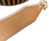 Hermes Gold/Noir/Craie Epsom SANGLE TRESSAGE 40 MM AG Bag Strap 105 NWTIB!