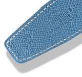 Hermes [3] 1998 Elephant Grey Box/Blue Epsom Reversible Leather Strap Belt 32 MM Sz110, NIB! - poupishop