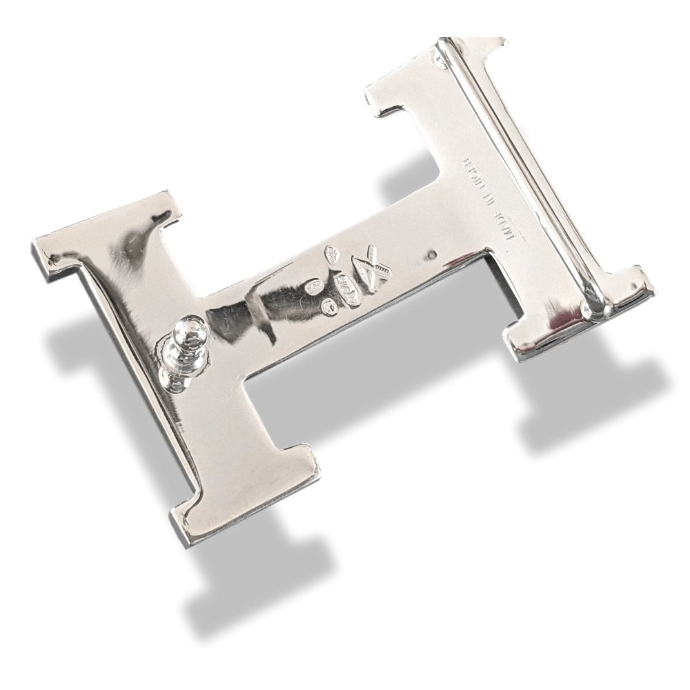 Hermes [3] AG Sterling Silver 925 TOUAREG H Belt Buckle H 32 mm, BNIB! - poupishop