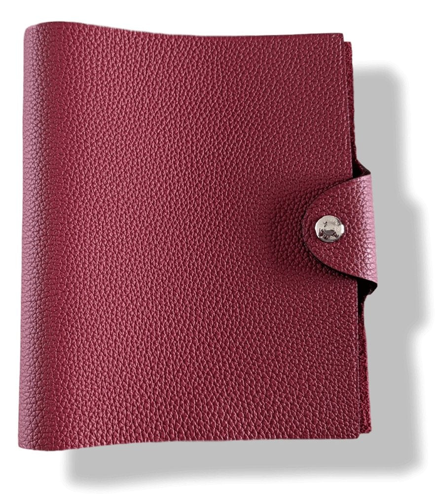 Hermes [31] Rouge Grenat Togo Calfskin ULYSSE PM NoteBook Cover, BNWTIB! - poupishop