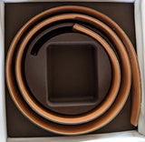 Hermes [38] 1995 Beige Rosé/Rouge-Brun Reversible Box/Box Leather Strap Belt 32 MM Sz100, NIB! - poupishop