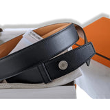 Hermes [39] Black Sombrero II Calfskin PORTLAND Complete Belt 32 MM, BNIB! - poupishop