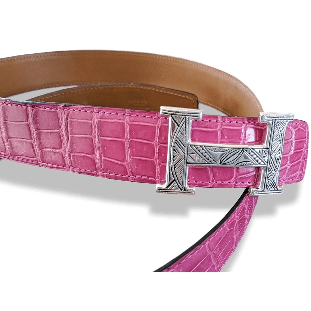 Hermes [4] AG Sterling Silver 925 TOUAREG H Belt Buckle H 32 mm, BNIB! - poupishop