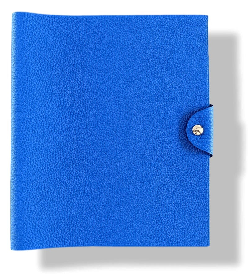 Hermes [41] Bleu Zellige Togo Calfskin ULYSSE MM NoteBook Cover