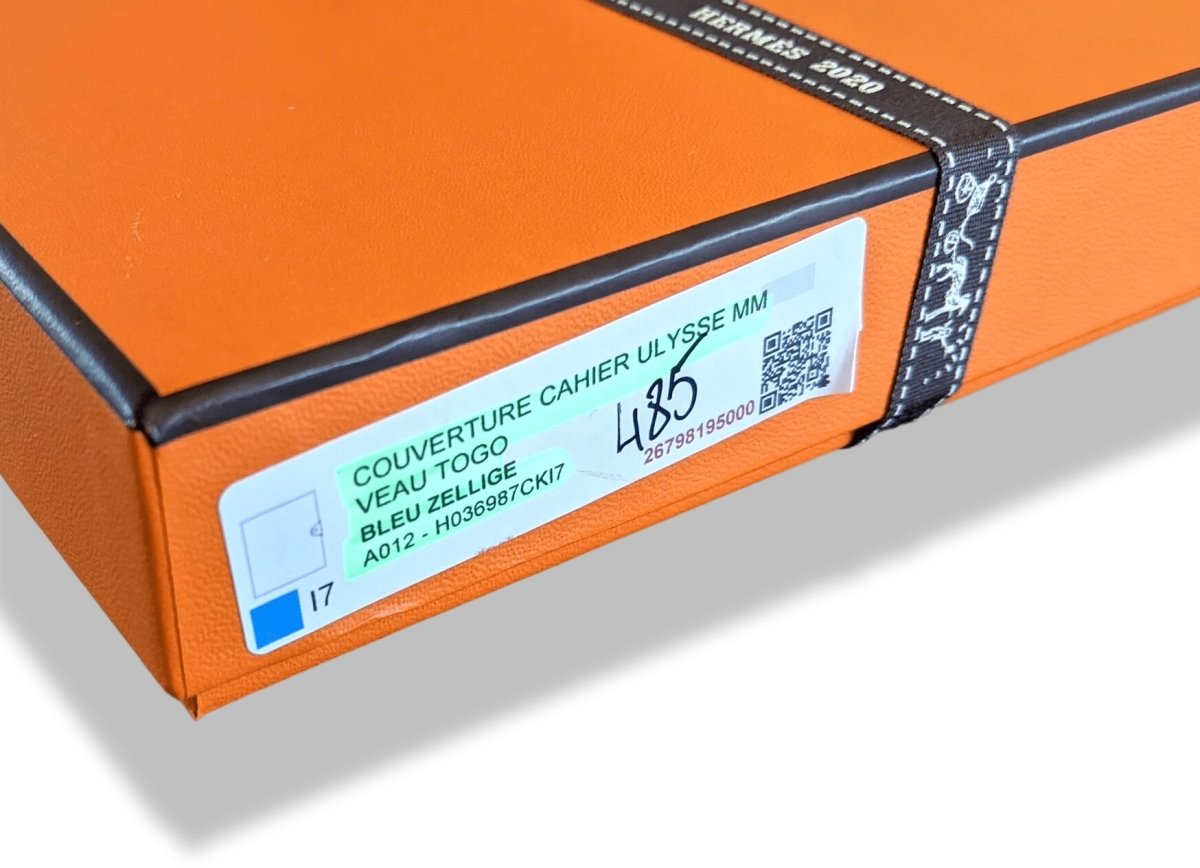 Hermes [41] Bleu Zellige Togo Calfskin ULYSSE MM NoteBook Cover, BNIB! - poupishop