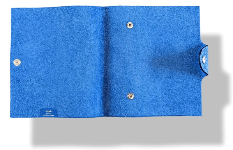 Hermes [43] Bleu Zellige Togo Calfskin ULYSSE PM NoteBook Cover, BNWIB! - poupishop