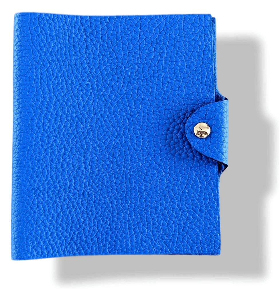 Hermes [43] Bleu Zellige Togo Calfskin ULYSSE PM NoteBook Cover, BNWIB! - poupishop