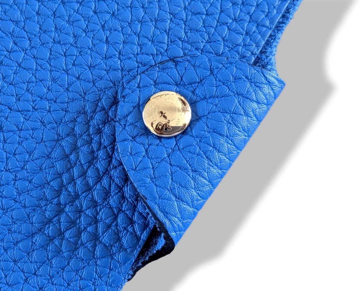 Hermes [43] Bleu Zellige Togo Calfskin ULYSSE PM NoteBook Cover, BNWIB! - poupishop