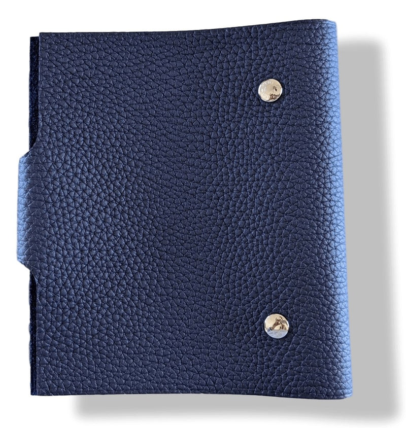 Hermes [44] Dark Blue Togo Calfskin ULYSSE PM NoteBook Cover, BNWIB! - poupishop