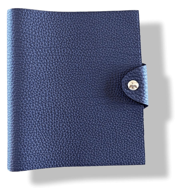 Hermes [44] Dark Blue Togo Calfskin ULYSSE PM NoteBook Cover, BNWIB! - poupishop