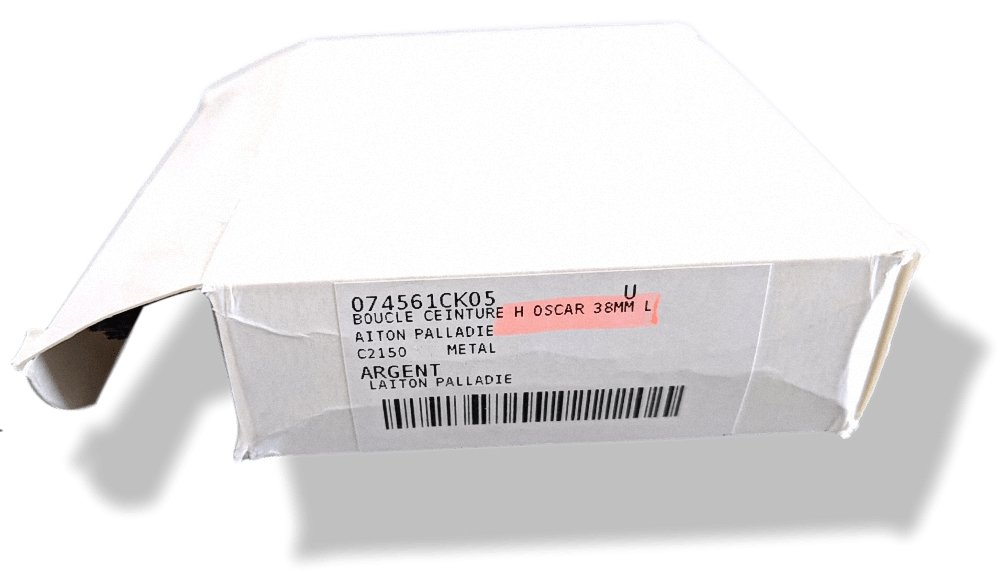 Hermes [46] Silver and Palladium H OSCAR Belt Buckle 38 mm, BNIB! - poupishop