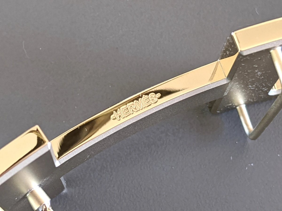 Hermes [48] Permabrass CONSTANCE H Belt Buckle 38 mm, New with Pouch and white Box! - poupishop