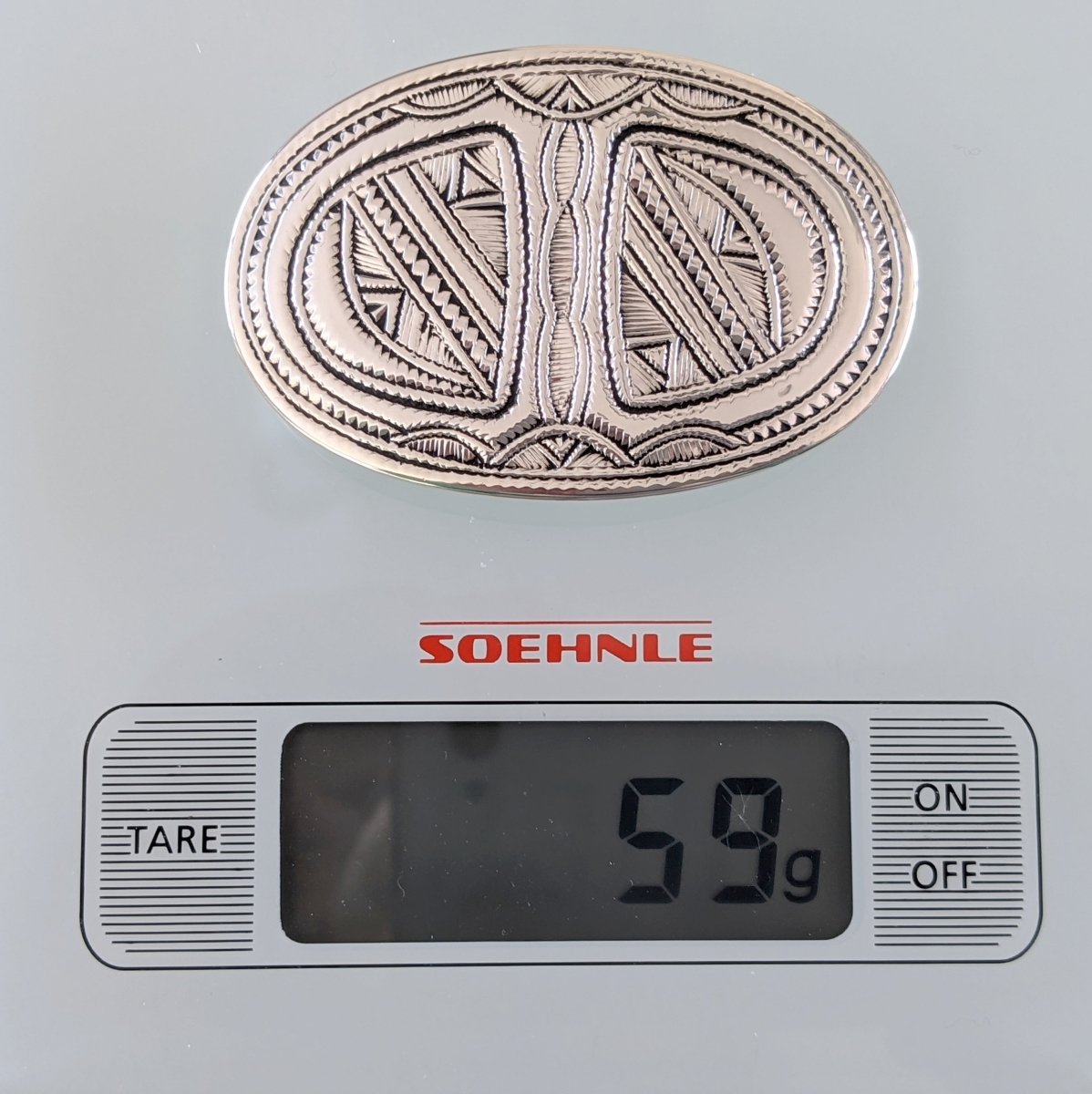Hermes [5] AG Sterling Silver 925 TOUAREG TANDRIKA Belt Buckle H 32mm, BNIB! - poupishop