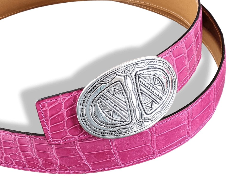Hermes [5] AG Sterling Silver 925 TOUAREG TANDRIKA Belt Buckle H 32mm, BNIB! - poupishop