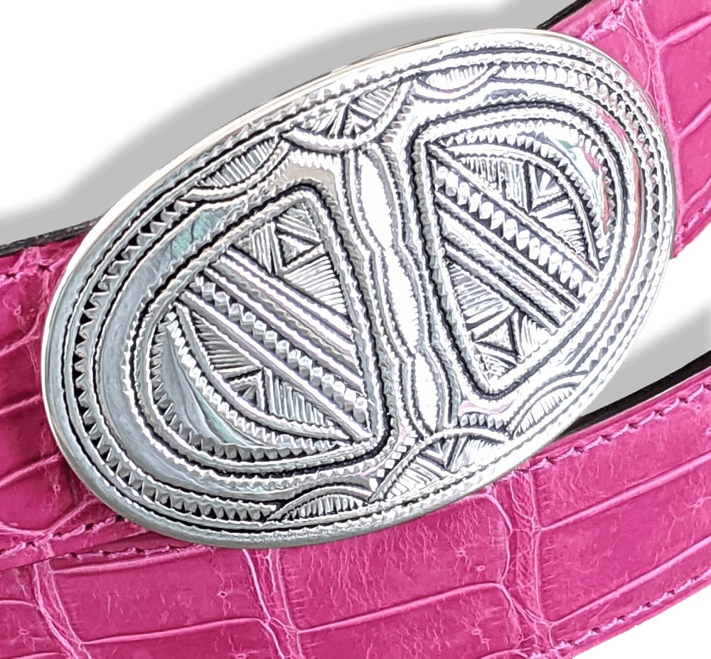 Hermes [5] AG Sterling Silver 925 TOUAREG TANDRIKA Belt Buckle H 32mm, BNIB! - poupishop