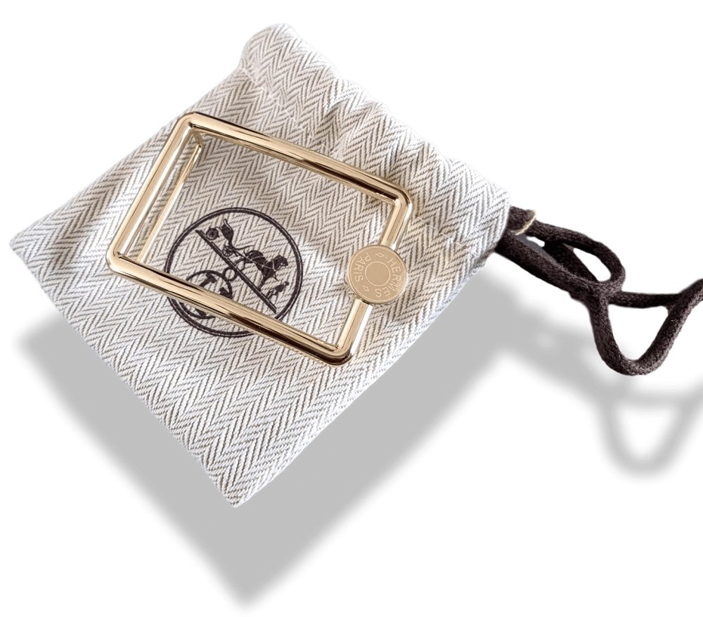 Hermes [51] Permabrass H OSCAR Belt Buckle 38 mm, New with Pouch! - poupishop