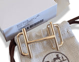 Hermes [53] Permabrass H ROYAL Buckle H 32mm, New in Pochette and White Box! - poupishop