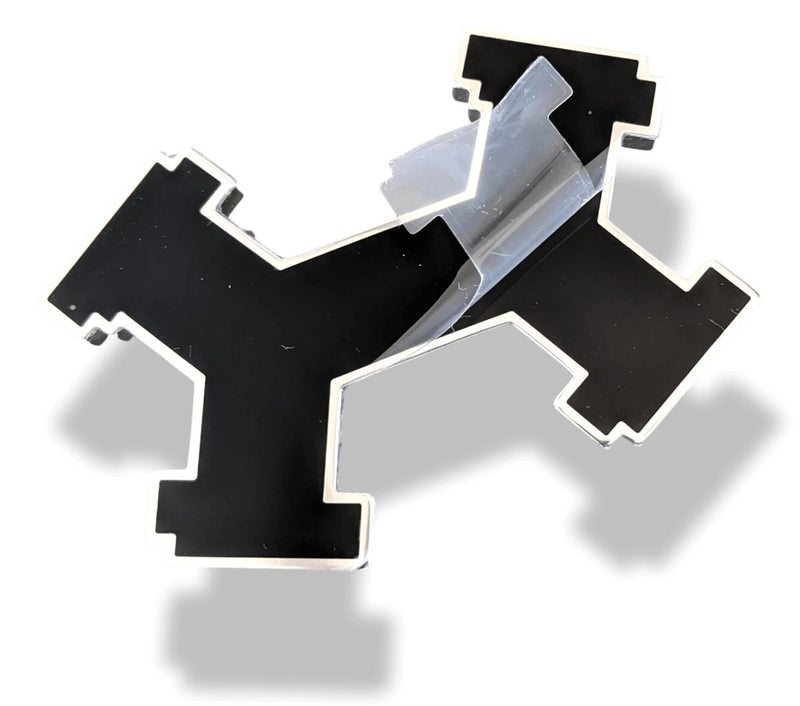 Hermes [55] Black Lacquered Enamel & Palladium STREET Belt Buckle H 32mm, New in White Box!! - poupishop